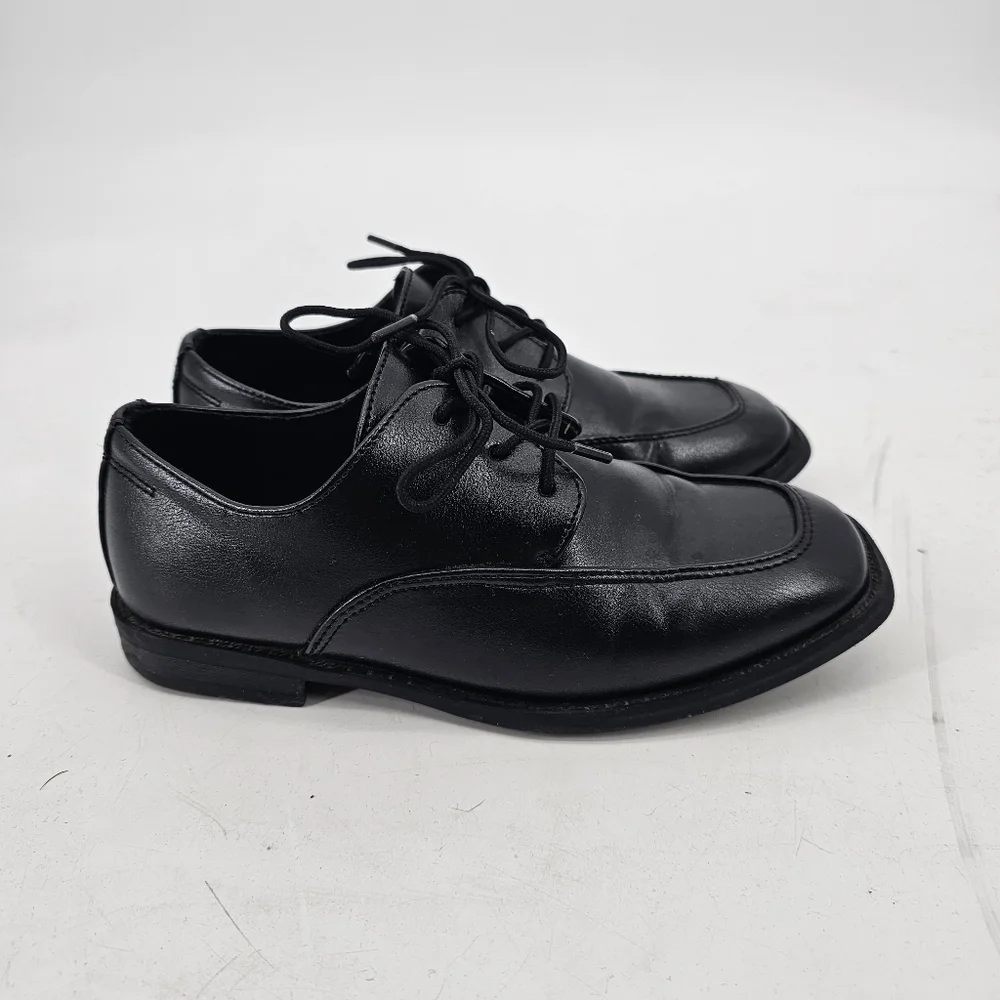 Sonoma Boys Black Lace Up Oxford Dress Shoes Size 2